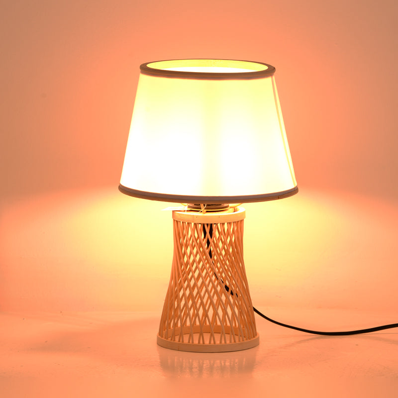 Table lamp Kaldro Inart E27 bamboo in natural color D24χ37cm