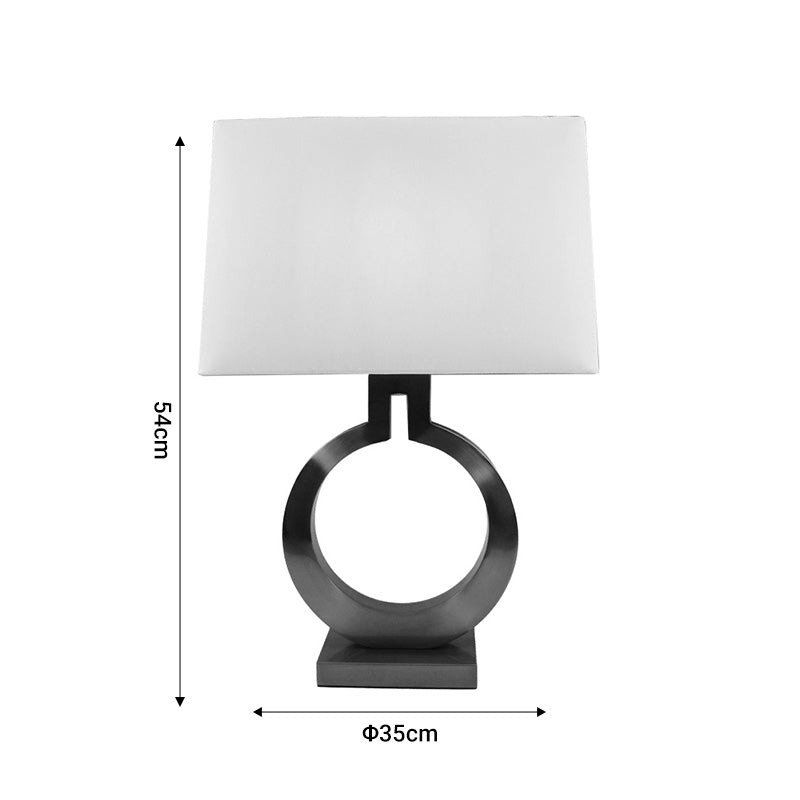 Table lamp Prism Inart E27 gold metal-cream fabric D35x54cm