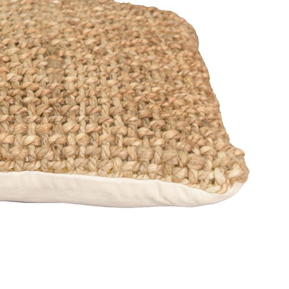 Cushion Petron Inart natural jute 45x45x2.5cm