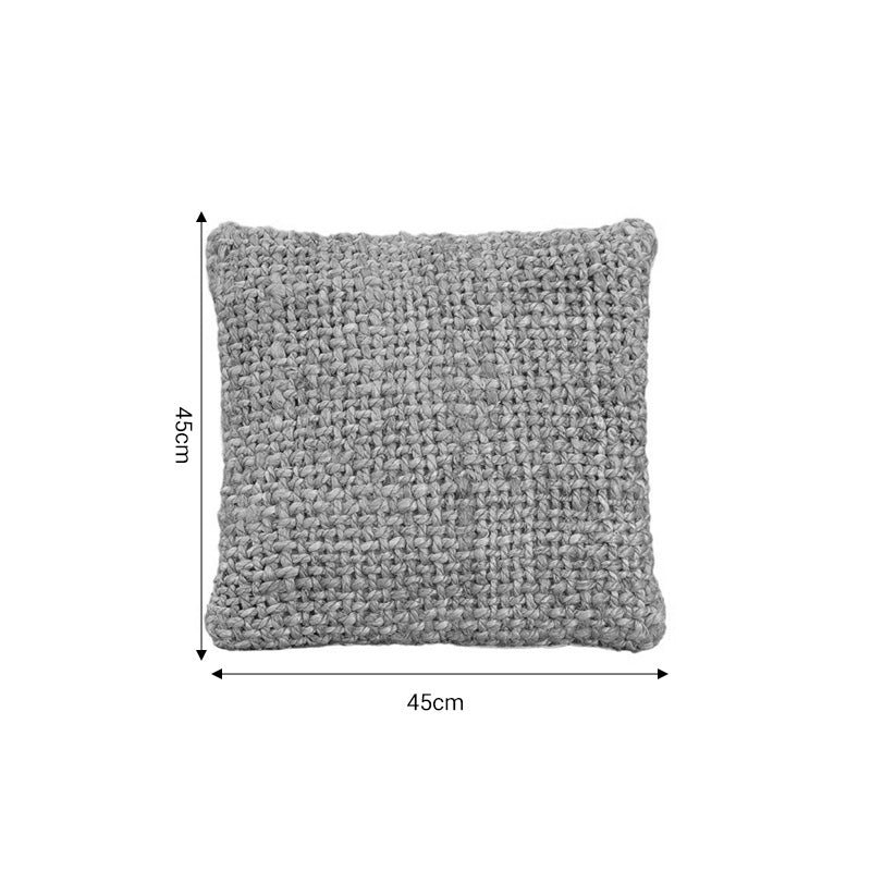 Cushion Petron Inart natural jute 45x45x2.5cm