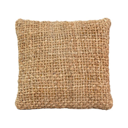 Cushion Petron Inart natural jute 45x45x2.5cm