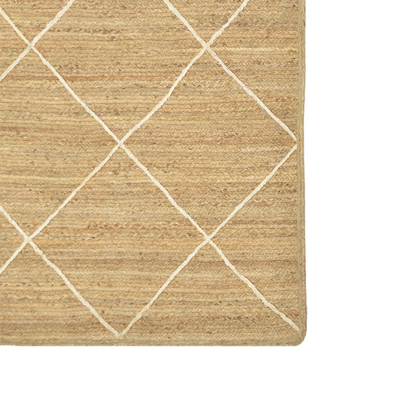 Carpet Strike Inart beige-ecru jute 120x180x1cm