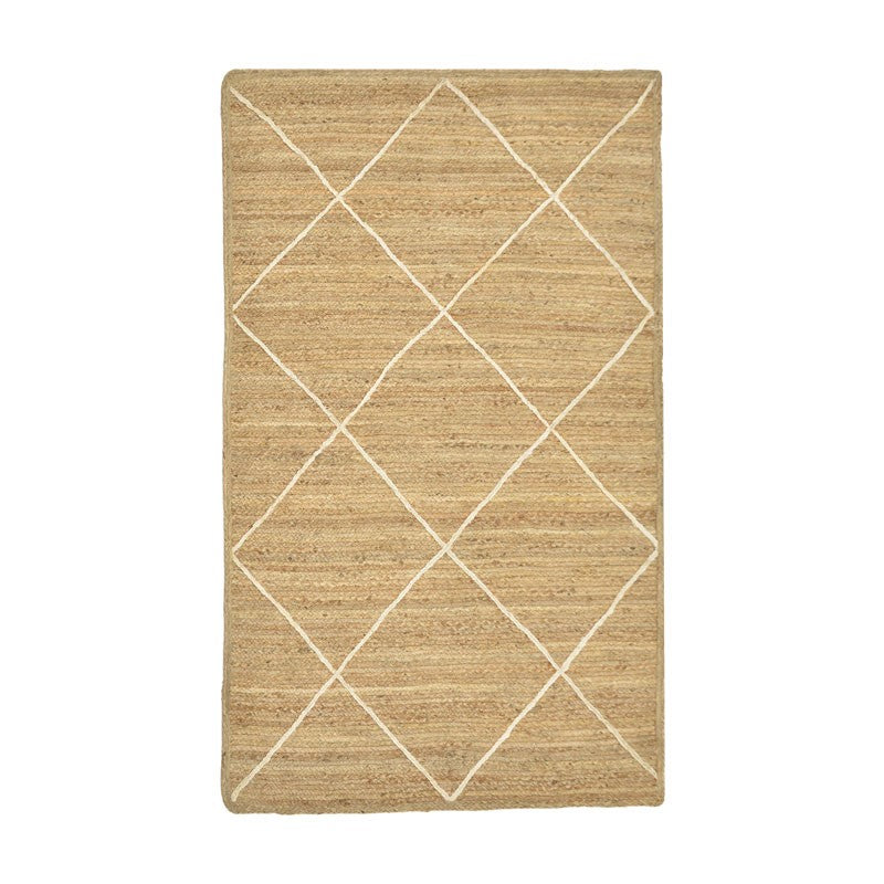 Carpet Strike Inart beige-ecru jute 120x180x1cm