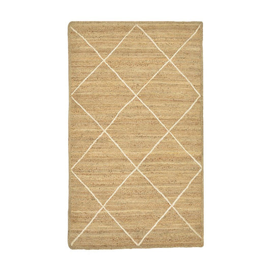 Carpet Strike Inart beige-ecru jute 120x180x1cm