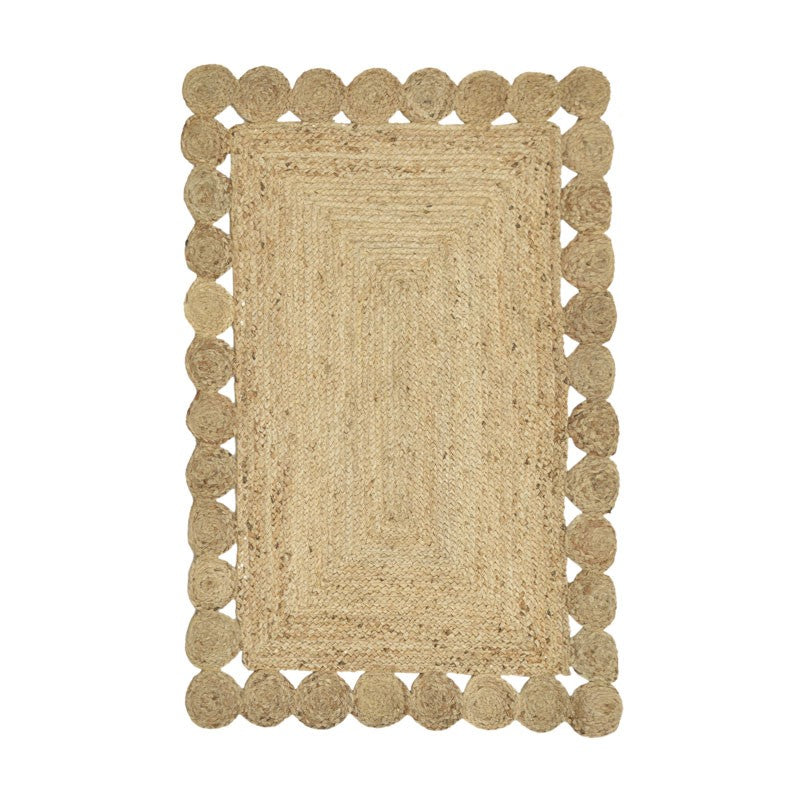 Doze Inart carpet beige 100% jute 120x80x1cm