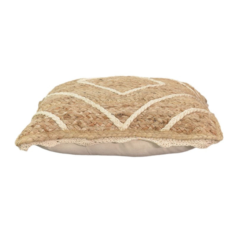 Pillow Teddiens Inart natural 100% jute 45x45x2.5cm