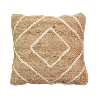 Pillow Teddiens Inart natural 100% jute 45x45x2.5cm