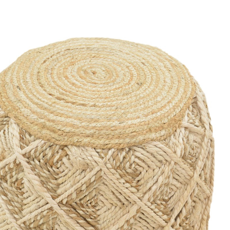 Stool Yton Inart beige 100% jute 40x40x40cm