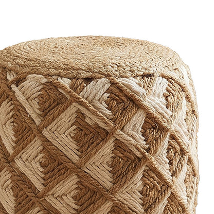 Stool Yton Inart beige 100% jute 40x40x40cm