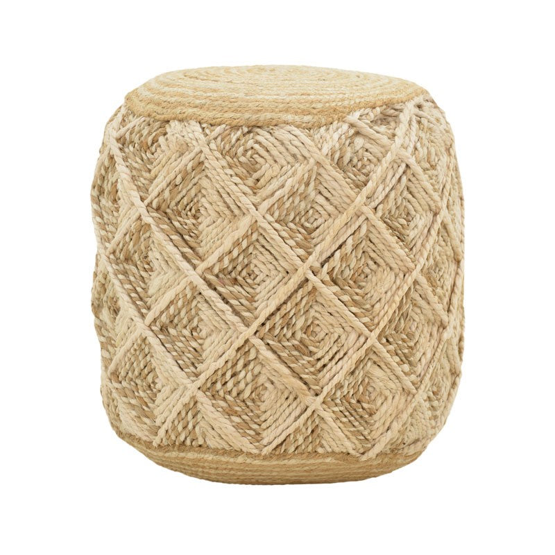 Stool Yton Inart beige 100% jute 40x40x40cm