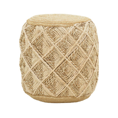 Stool Yton Inart beige 100% jute 40x40x40cm