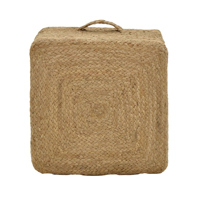 Stool Tresa Inart natural 100% jute 40x40x40cm