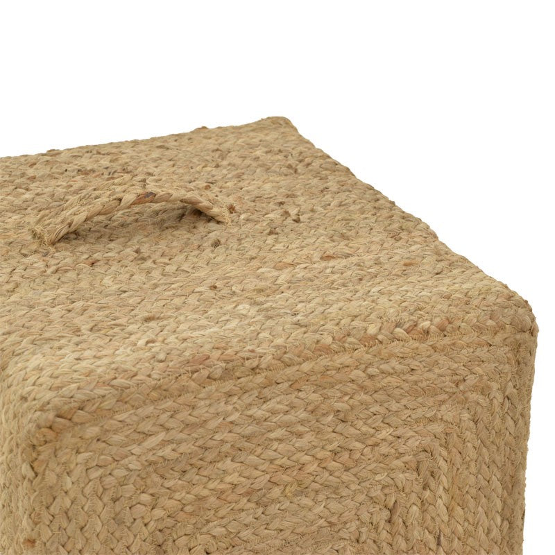 Stool Tresa Inart natural 100% jute 40x40x40cm