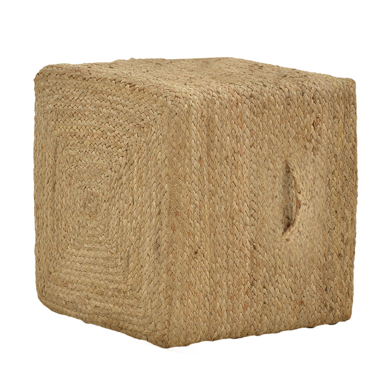 Stool Tresa Inart natural 100% jute 40x40x40cm