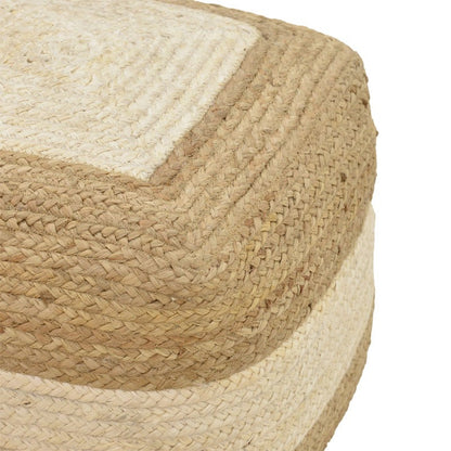 Puff stool Sofian Inart beige 100% jute 40x40x40cm