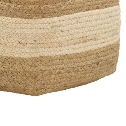 Puff stool Sofian Inart beige 100% jute 40x40x40cm