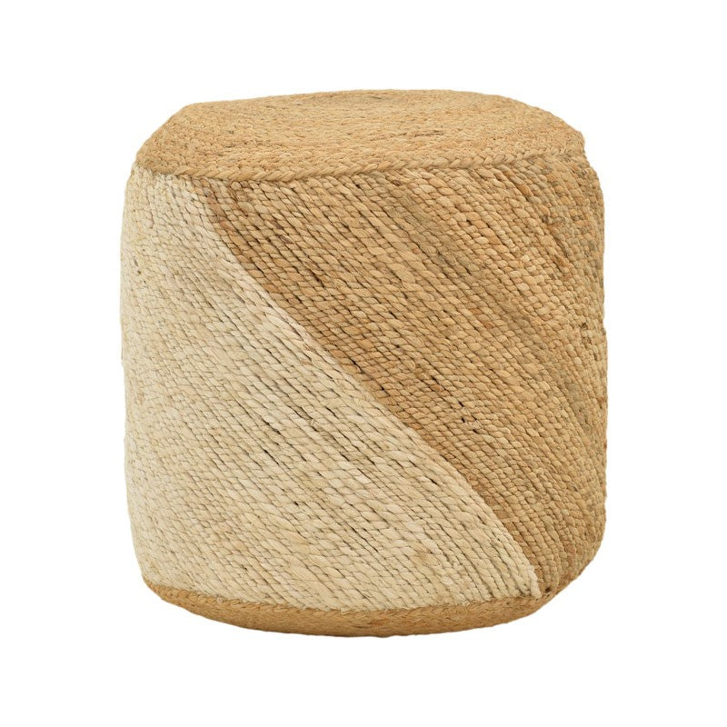 Stool Elision Inart natural-beige 100% jute 40x40x40cm