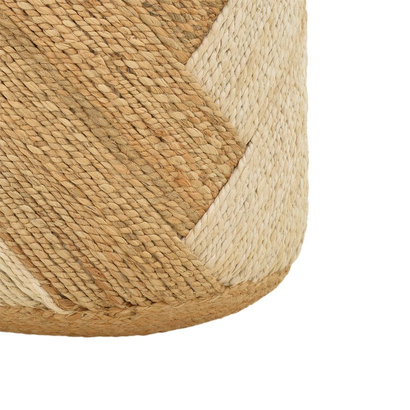 Stool Elision Inart natural-beige 100% jute 40x40x40cm