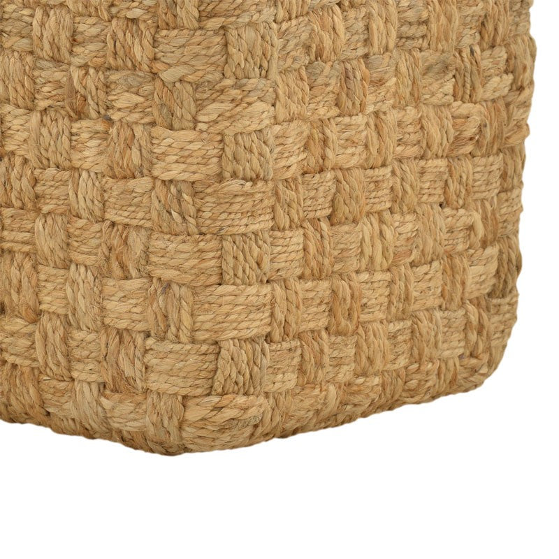 Stool Aropion Inart beige 100% jute 40x40x40cm