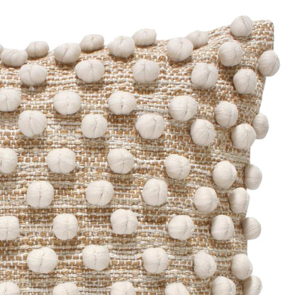 Finne Inart cotton pillow in beige shade 45x45cm