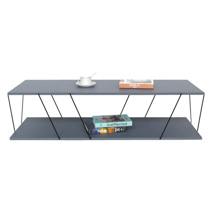 Coffee table Tars pakoworld grey-black 120z48z30cm