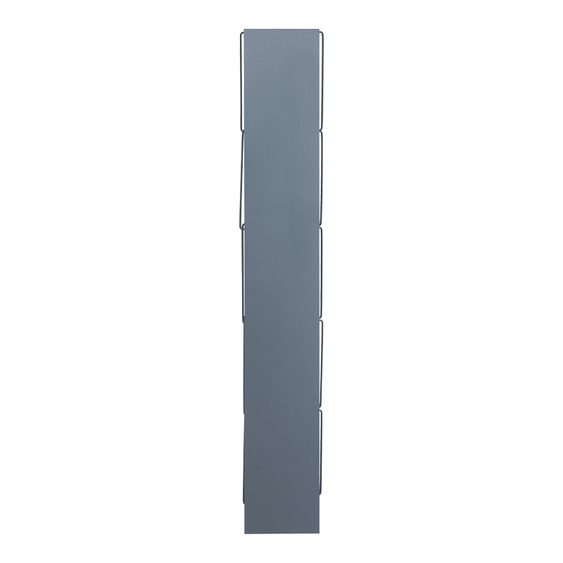 Bookcase Tars pakoworld grey-black 60x24x146.5cm