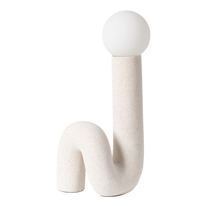 Table lamp Artole Inart G9 white-black ceramic 22.5x16.5x45cm