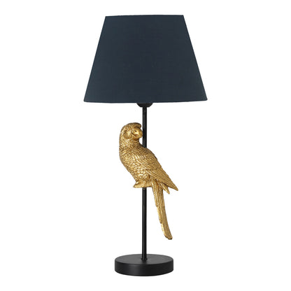 Table lamp Birdly Inart E27 black-gold metal D25x47cm