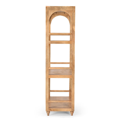 Novel Inart bookcase solid acacia wood 76x40.5x152cm