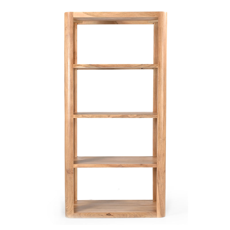 Chapter Inart bookcase solid acacia wood 76x40.5x152cm