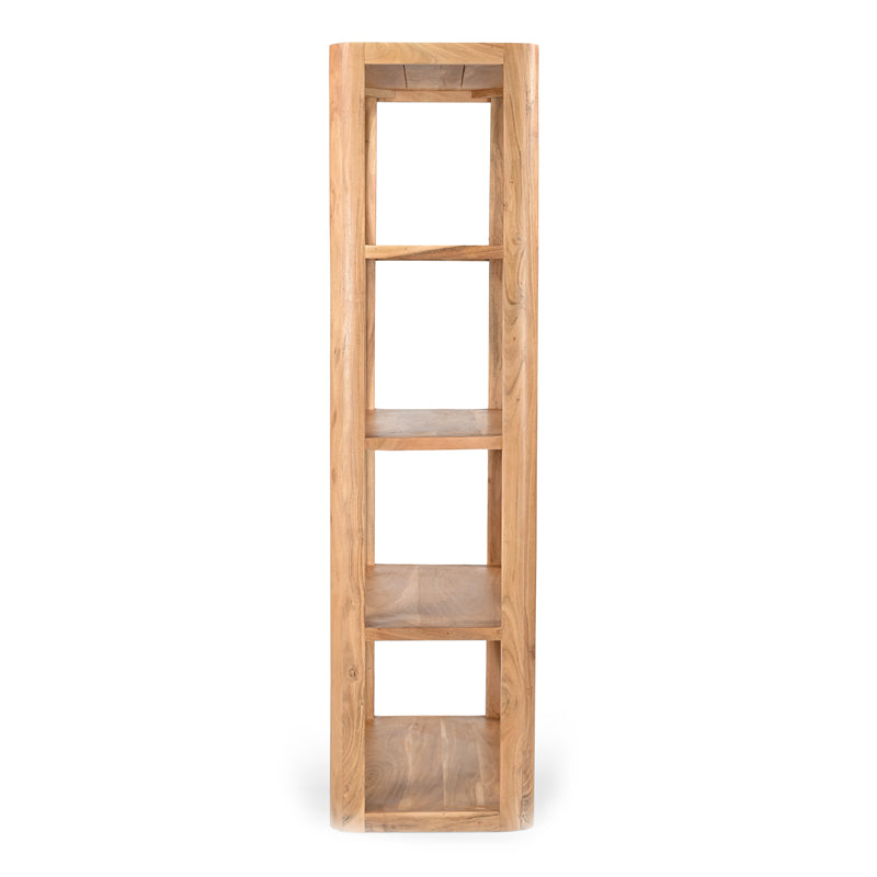 Chapter Inart bookcase solid acacia wood 76x40.5x152cm