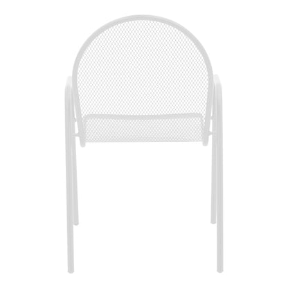 Tarete pakoworld stackable armchair white metal 55x64x86.5cm
