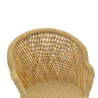 Armchair Treza Inart natural bamboo 66x48x89cm