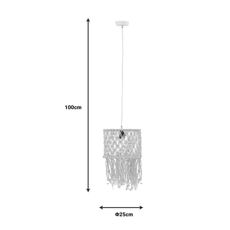 Ceiling lamp Zelian Inart E27 natural Φ25x100cm