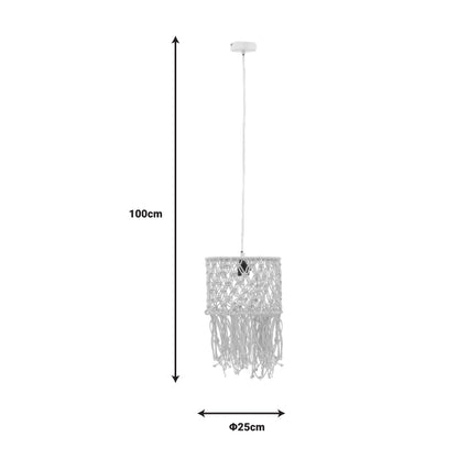 Ceiling lamp Zelian Inart E27 natural Φ25x100cm