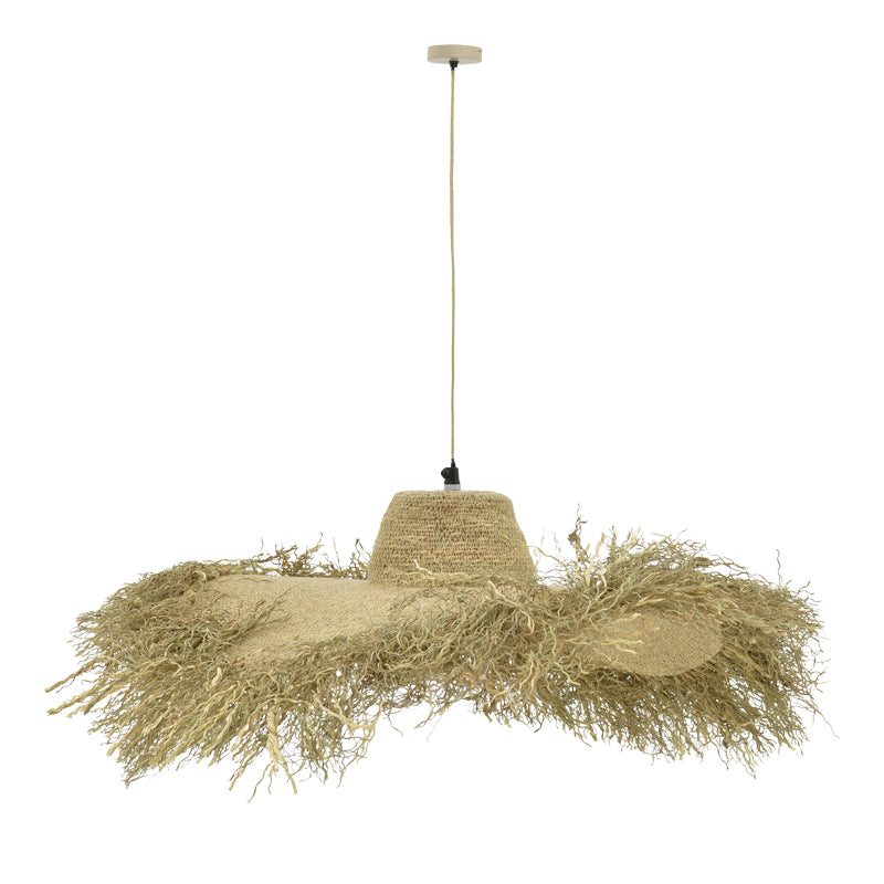 Ceiling light Naloa Inart E27 natural D72x96cm