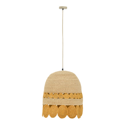 Ceiling lamp Amide Inart E27 natural D50x125cm