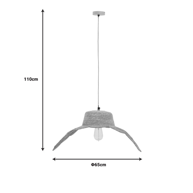 Ceiling lamp Jarua Inart E27 natural Φ65x110cm