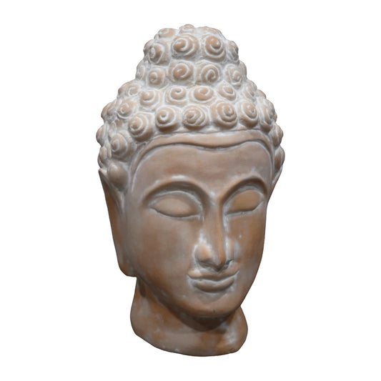 Table decoration buddha Rolia Inart grey terracotta 16x16x28cm