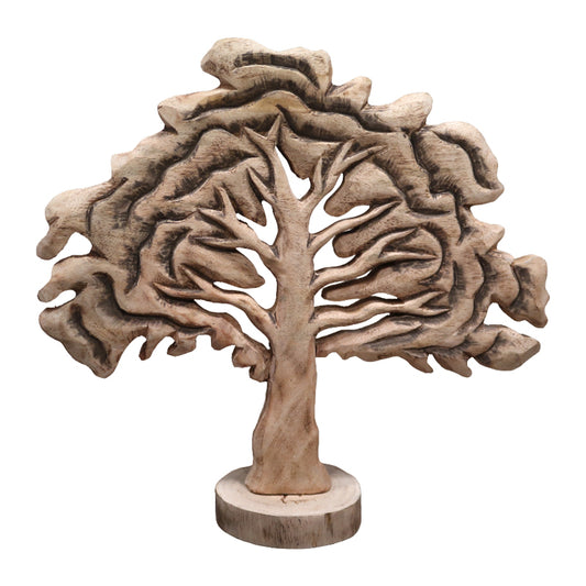 Table decoration tree Natrem Inart natural mango wood 45x11x43cm