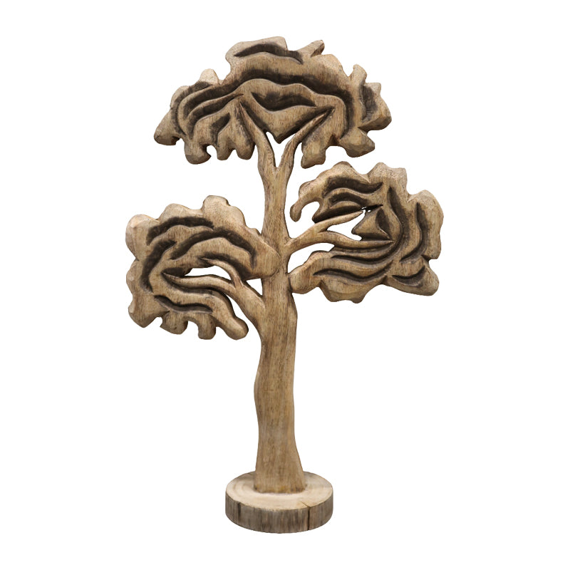 Table decoration tree Ethelia Inart natural mango wood 35.5x11x53cm