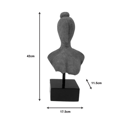 Table decoration Lafia Inart natural mango wood-iron 17.5x11.5x42cm