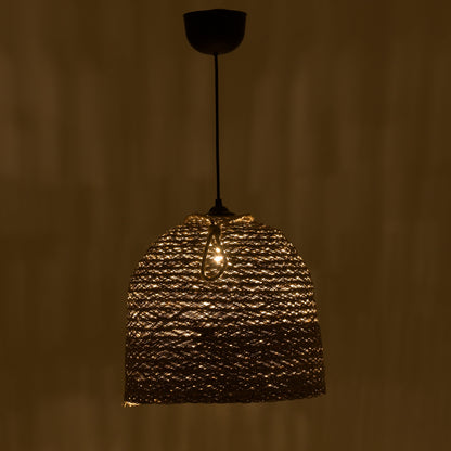 Lamper Inart natural wicker ceiling light D34x87cm