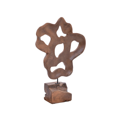 Table decoration Strab Inart natural wood teak-metal 49x15x70cm