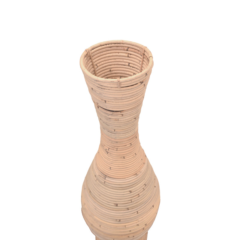 Decorative vase Uala Inart banana mat in antique natural shade D25x70cm