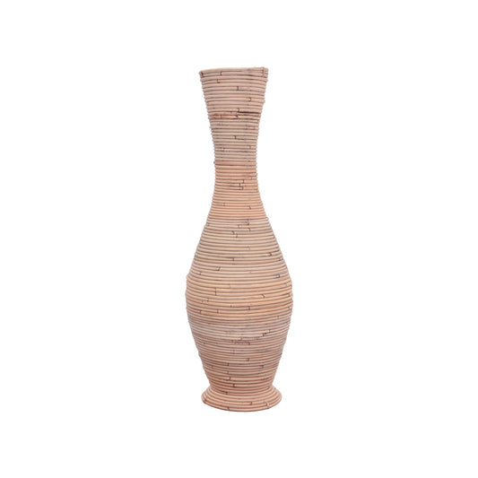 Decorative vase Uala Inart banana mat in antique natural shade D25x70cm