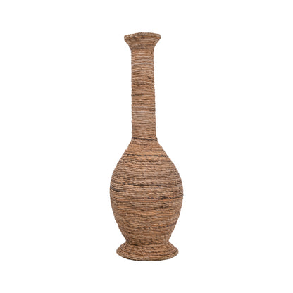 Decorative vase Strail Inart banana mat in antique natural shade D33x100cm