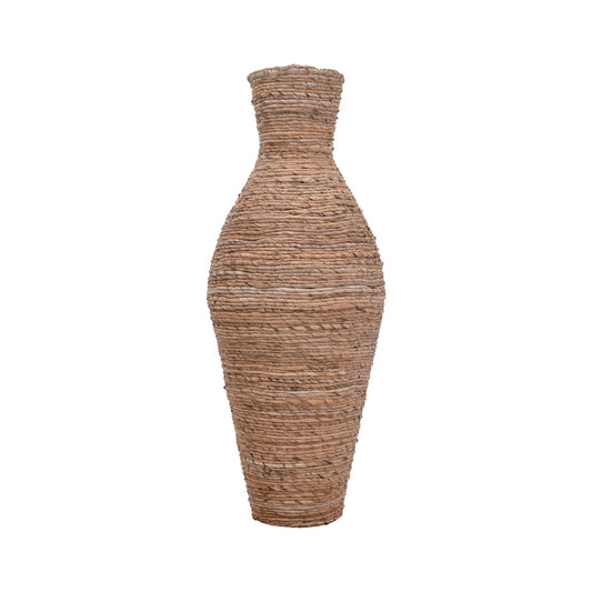 Decorative vase Lerpon Inart banana mat in antique natural shade D40x100cm