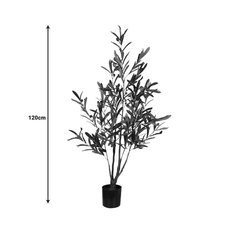 Decorative plant Olive tree in a pot Inart green pp H120cm