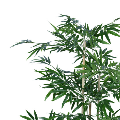 Decorative plant Bamboo in a pot Inart green pp H130cm